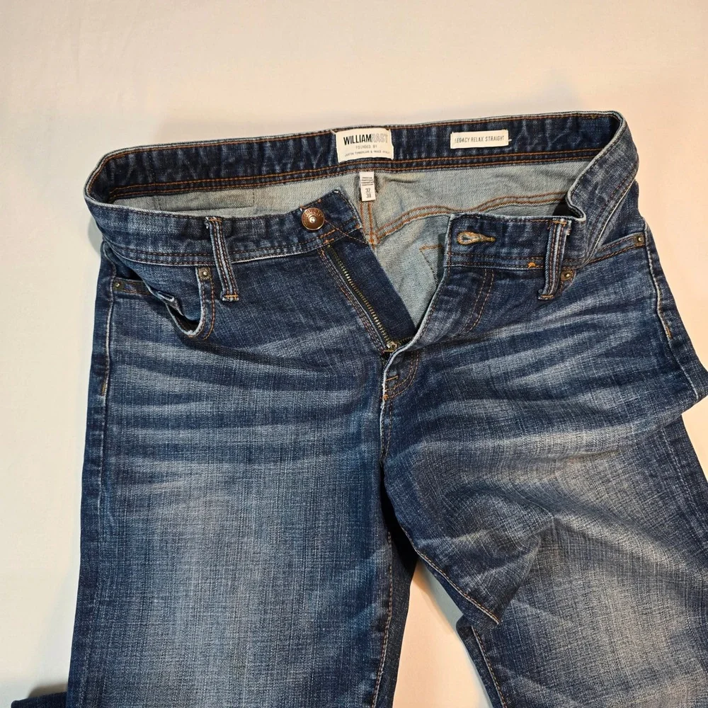 William Rast Mens Legacy Relax Straight Dark Wash Denim Jeans 32x30 MBWR-001-30L - Picture 3 of 16
